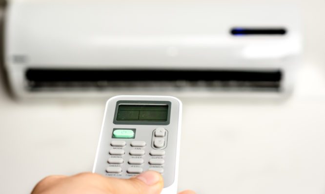 Remote control of air conditioner